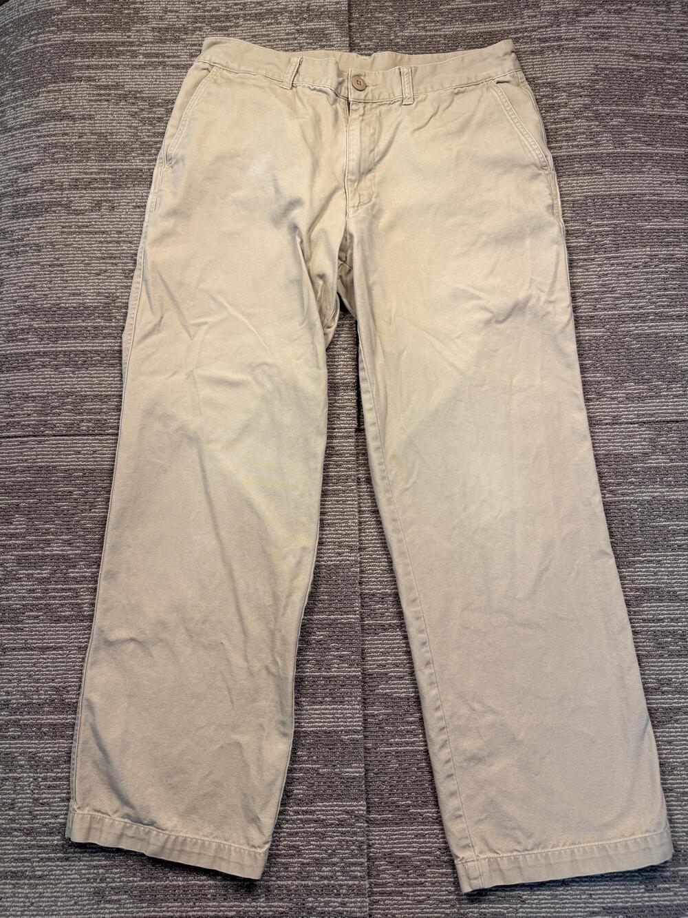 Patagonia Pants Mens 32x30 Beige Organic Cotton Chino Flat Front Straight Leg